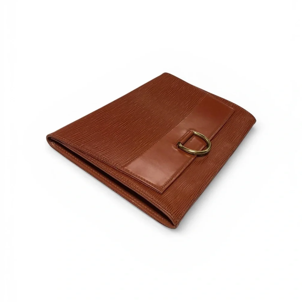 Louis Vuitton Lena Jena Envelope 28 Epi Leather Brown Clutch Wallet